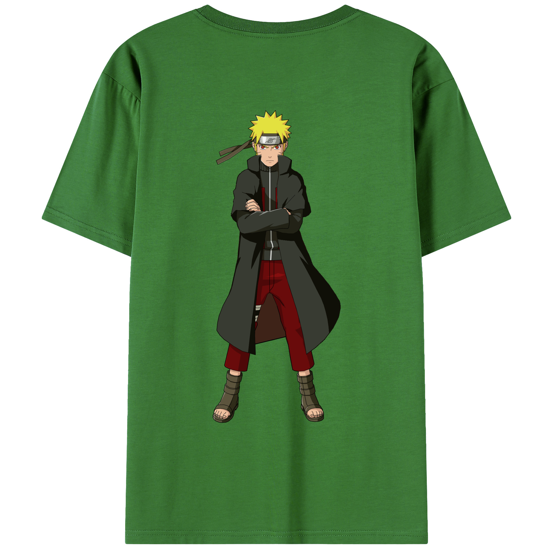 （画像用） NARUTO -ナルト- うずまき ナルト Uzumaki Naruto レディース半袖Tシャツ(バックプリント)